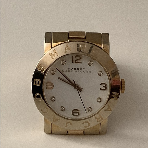 Marc By Marc Jacobs Jewelry - Marc by Marc Jacobs Gold-Tone Watch with White Dial